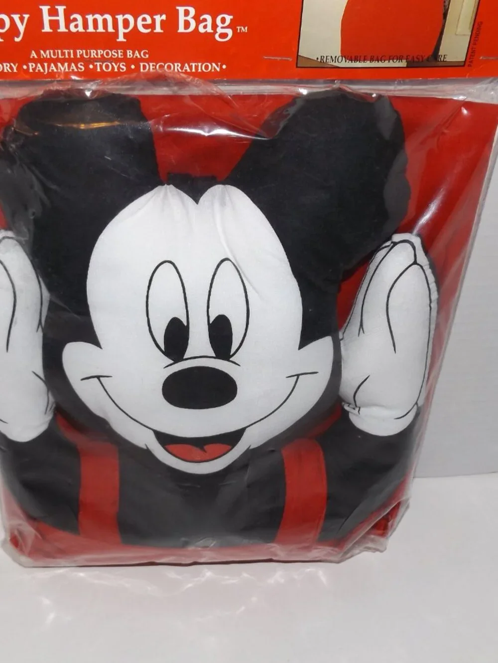 Vintage Mickey’s Stuff For Kids Happy Hamper Toy Storage Bag New Sealed